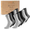 10 Paar Socken Herren 47-50 Grau Anthrazit Baumwolle Business Socken Atmungsaktive Herrensocken (Grau Anthrazit Schwarz 47-50)