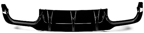 HYRAM Auto Hintere Stoßstange Lip Diffusor Spoiler Hinten Splitter Schutz Fit for Mercedes for Benz C Klasse W204 C204 Limousine C63 Coupe 2012-2015 Heckspoiler (Size : Glossy Black)