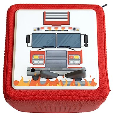 JP Journey Schutzfolie für Toniebox | Aufkleber Folie als Zubehör für Tonie (Einteilig, Feuerwehr)