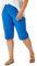 Roman Originals Knee Length Shorts for Women UK - Ladies Cropped Capri Stretch Bengaline Pants Crop Trousers Summer Legging Lounge Essentials Elasticated Casual Clothes - Blue Plus - Size 22