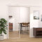 vidaXL Puerta corredera de vidrio templado y aluminio 76 x 205 cm blanco