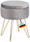 Albatros Hocker mit Stauraum Cannes – Sitzhocker mit Stauraum, Modernes Design, Edler Samt-Bezug – Sitztruhe oder Sitzbank mit Stauraum – optimal als Fußhocker oder Hocker Schminktisch, Grau