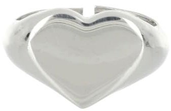 Giuzi Anello Chevalier Personalizzato Argento 925 a forma di Cuore, Anello Ragazza Regolabile Made in Italy con Incisione, Anello Donna + Confezione Regalo, Idea Regalo Donna (Argento)