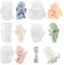 MONCAP 5 Stück Engel Silikon Kerzenform 3D Engel Silikonform Engel Kerzen Silikonform Set mit Kerzendocht Weihnachten Kerzen Silikonform zur Herstellung von Kerzen Seife Bastel Ornamente