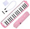 Strumento a Fiato con Tastiera Melodica a 37 Tasti per Formazione Professionale per Principianti, Materiale ABS (Rosa)