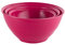 URBN-CHEF Durable Plastic Colourful Kitchen Mixing Salad Bowls Microwave & Dishwasher Safe (Fuschia, 3.4L)
