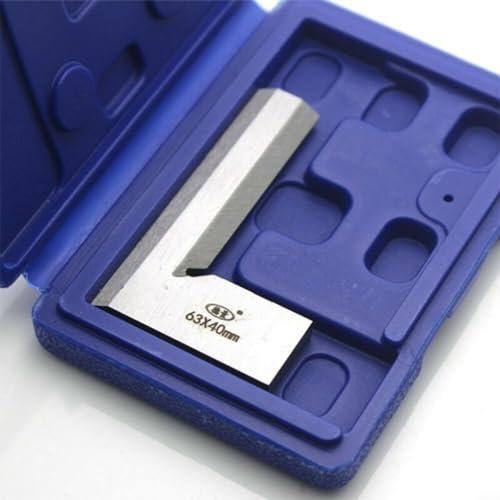 CNANRNANC Mechanischer Winkel der Genauigkeitsklasse 1 Edelstahl einseitiger Winkel 90° rechtwinkliger Kanten-Quadrat-Ingenieur-Gadget-Komponentenaufsatz (63×40mm)