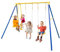 Maxmass 2-in-1 Kids Metal Swing Set with Adjustable Swing and Glider for Backyard Garden Playground