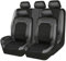 MBEIBEINB Autositzbezüge für Skoda Octavia Mk2 (1Z) 2004-2007 2008 2009 2010 2011 2012 2013, 9 Stück PU Leder Wasserdicht Rutschfester Verschleißfest Leicht Reinigen Sitzbezüge, Auto Zubehör,Grey