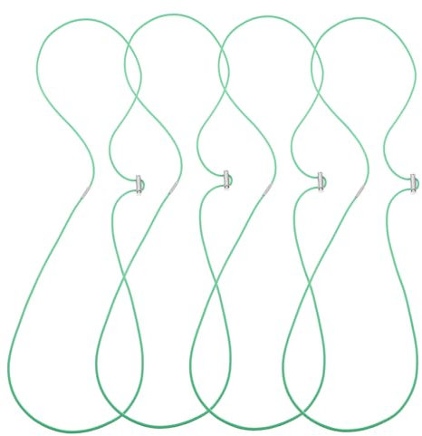 Hohopeti 4pcs Trash Can Accessories Elastic Trash Can Band Trash Bag Fixing Ring Detachable Design Bin Bag Band