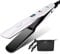 CkeyiN Hair Straighteners Wide Plates, Tourmaline Ceramics Professional 1.8 inch Flat Iron with LCD Display 12 Speed Temperature Control, Dual Voltage PTC Fast Heating Straighter