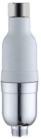 Ucha Raws 5-Mikron Erneuerbar Water Inline Duschfilter Reduziert Partikel Skalierung Chlor Schwermetallen um bis zu 95 Prozent, Universal G1/2 Geeignet für alle Duschschläuche und Wasserhähne (001)