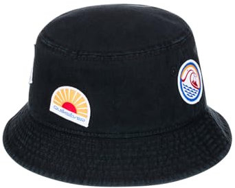 Quiksilver The Patch - Bucket Hat for Men - Anglerhut - Männer - Schwarz.