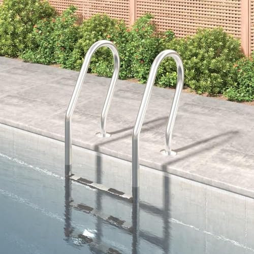 Échelle de piscine, échelle de piscine en acier inoxydable, échelle de piscine creusée en acier inoxydable, pour la natation, la salle de sport et dans le sol