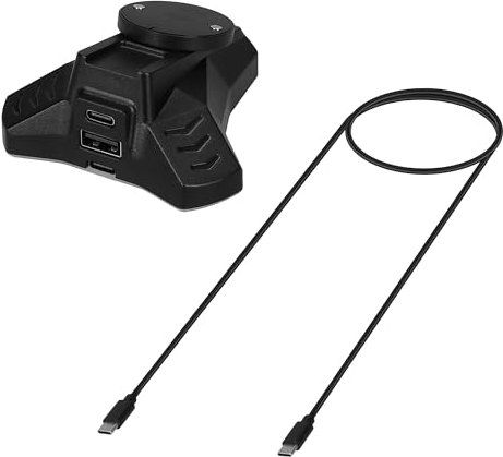 kwmobile Ladestation kompatibel mit Logitech G PRO X Superlight/G Pro Wireless / G903 / G703 / G403 Maus - Charging Station Wireless Mouse - Charger Dock mit USB Kabel - Schwarz