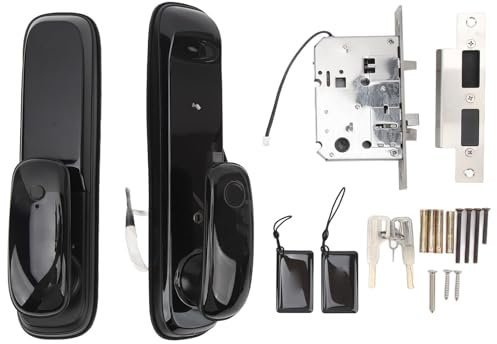 Locadence 5 in 1 Smart Schloss, Vollautomatisches Fingerabdruck Türschloss mit Gesichtserkennung, Schlüsselloser Zugang, Tastatur, Fingerabdruck Smart Schloss für Haustüren, Kurzze