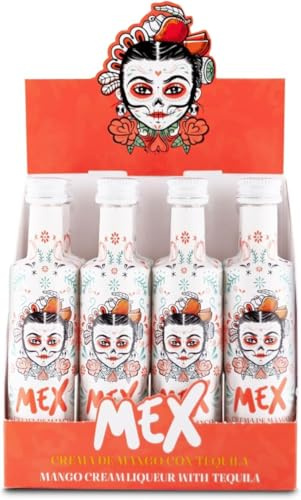 MEX Crema de Mango con tequila miniatura pack 12 unidades 5 CL