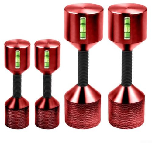 Ergonomic Aluminum Flange Alignment Pins With Two Holes for Precise Pipe Fitting, Permanent Threaded Set for Industrial Plumbing and Construction (red4pcs )