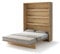 Friderik Bed Concept BC-012 Wandklappbett Vertikales Schrankbett ohne Matratze, 160x200 cm (Artisan-Eiche)