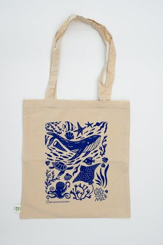 Baumwolltasche Artwork Ozean