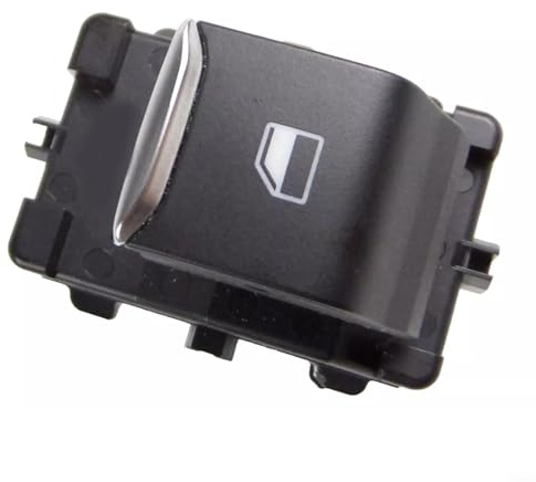 HOHOVYVY Interruptor de elevalunas H1BT-14529-AA para Ford Fiesta 2018+ ABS Negro