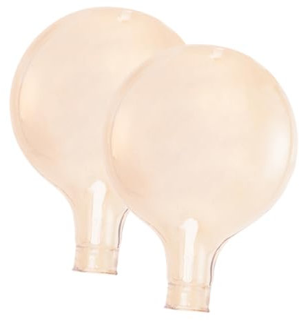 BAZEITFLOW 2 Stück Lampenschirm aus Glas küchen lampe decke tischlampe schirm weinglas lampenschirm Lampenschirme Lichter Beute UV hängende helle Farbtöne Ersatzglasschirme für Pendelleuchten