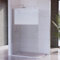 Mampara Ducha Fija 60 x 200 cm – Aluminio Plata Brillo- Cristal de Seguridad Transparente 8 mm con Doble Tratamiento Antical – Ajustable de 58 a 110 cm - Eclíptica Home