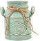 SZLIFE Centrotavola rustico in stile francese, vaso shabby chic, vaso rustico per fiori per ufficio, Verde