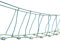 Hängebrücke Spielturm Kinder Seilbrücke Kletternbrücke Klettern Kinder Spielplatz Zubehör Klettergerüst für Garten Outdoor(2 Meter)