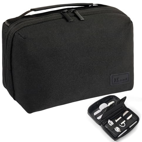 Electronics Accessories Organiser Bag, Portable Cable Organiser Bag, Water Proof Travel Cable Organiser, Cable Storage, Tech Organiser,Tech Pouch for Men & Women, Suitable for Electronic Accessories