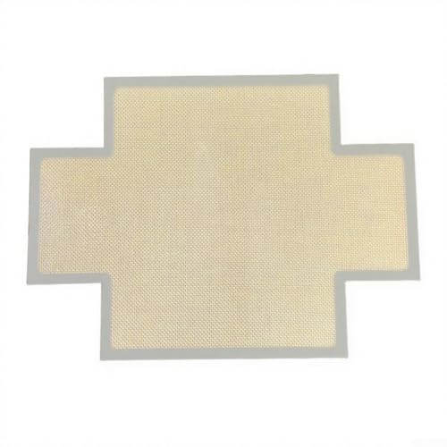 babominimer Silikon-Backmatte für Kreuzbrötchen, Toast und Brot, 36 x 26,5 cm, Ofen-Backmatte, nicht flexibles Küchenwerkzeug, kompatibel mit Standard-Backen (Grau, 27 x 37 cm)