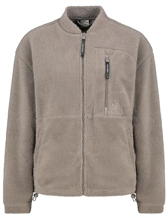 Sublevel Damen Fleecejacke – Teddyfell Jacke, weich, warm & ideal für Freizeit & Outdoor slate grey XL