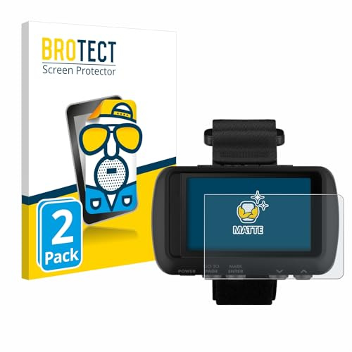 BROTECT Schutzfolie für Garmin Foretrex 601 | 2 Stück Entspiegelnder Displayschutz Made in Germany Matte Displayschutz-Folie Anti-Reflex Anti-Fingerprint Einfache Montage