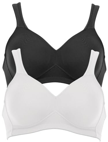 Anita 2er Sparpack BH ohne Bügel Twin 5493 Gr. 105A in 1xschwarz 1xweiß