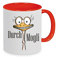 Durch-Mogli - Kaffeetasse mit Motiv, Tasse mit Druck, auch individuell mit Spruch, Foto, Wunschtext, Wunschname (rot)