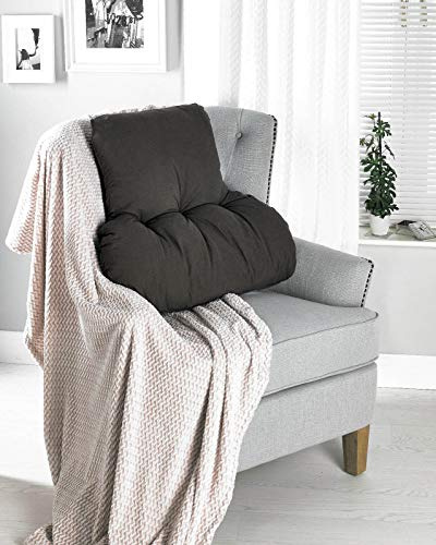 Diana Cowpe Brown Plain Dyed T Shaped Lumbar Back Support Cushion Orthopaedic Orthopedic