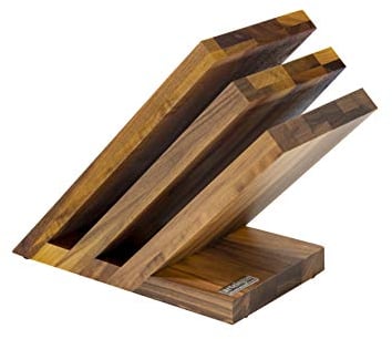 Arte Legno Messerblock, 6 Messer, Walnuss