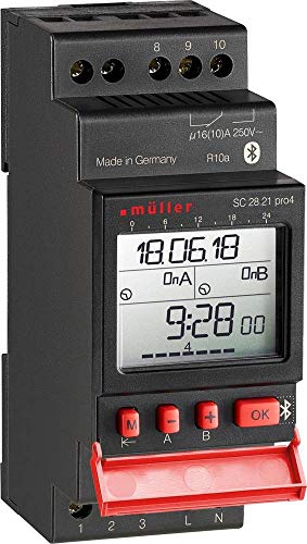 Müller SC 28.21 pro4 24V ACDC Hutschienen-Zeitschaltuhr digital 24 V/DC, 24 V/AC 4000 W