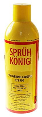 Truly PVC Supplies Cream White Konig Covering Lacquer Spray Paint