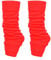 GA COMMUNICATIONS LADIES & GIRLS ANKLE LEG WARMERS FLUORESCENT NEON STRETCH FIT COMFORT TUTU FANCY DRESS ACCESSORY [Red]