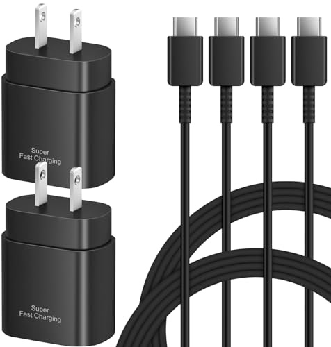 Type C Charger Fast Charging, Samsung 25W USB C Fast Wall Charger Block