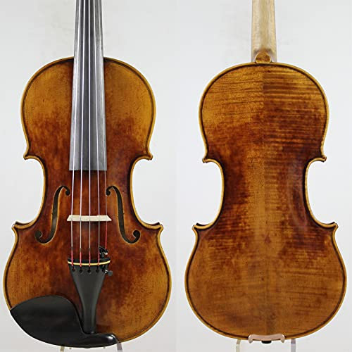 Erwachsene Geige 5 String Violine Antike Handgefertigte Natürliche, Luftgetrocknete Handgefertigte Fichte-Professional 4/4 Set