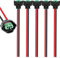 Xiatiaosann H11 H8 Weiblich Kabelbaum Steckdose für LED Scheinwerfer Nebelscheinwerfer, Stecker Buchse Adapter für H8 H9 H11 880 881 H27, mit 15cm Draht-Pigtails, 5 Stück
