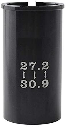 NIDONE Sattelstützen-Adapter, Reduzierhülse für Fahrrad, 27,2 mm auf 30,9 mm, Aluminiumlegierung für Mountainbike, Schwarz