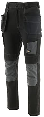 Caterpillar Essentials Stretch Knee Pocket Black-Dark Shadow