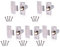 Adjustable Roller Catch Spring Loaded Latch Lock for Internal Doors | Nickel Plated | Pack of 5