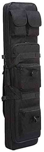 DFANCE Waffenkoffer für Langwaffen Futteral Langwaffen Durchgehender Reißverschluss Taktische Gewehrtasche Soft Air Rifle Gun Carry Case,für Langwaffen Gewehr Jagd,Schwarz,85cm/33.4in