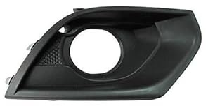 Rejilla de parachoques delantero derecho negra con hueco para faro antiniebla compatible con Opel Corsa E 2015-2019