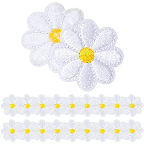 Patches zum Aufbügeln Aufnähen Embroidered Iron on Patches Applikation Nähen Dekoration Süß für Rucksäcke Jacken Kleidung Kleid Hut Jeans DIY Zubehör 20 Stücke