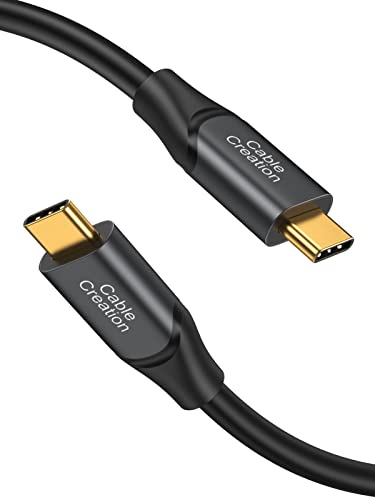 CableCreation USB C to USB C Cable 0.5m, USB 3.2 Gen2 10Gbps USB C to C Data Cable, Android Auto Cable 5A for USB C External SSD MacBook Pro iPad S21, etc, 0.5m